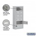 Salsbury Cell Phone Storage Locker - 6 Door High Unit (5 Inch Deep Compartments) - 8 A Doors and 2 B Doors - steel - Surface Mounted - Master Keyed Locks